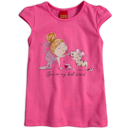 Dievčenské tričko KYLY BEST FRIEND ružové