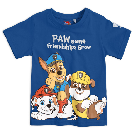 Chlapčenské tričko PAW PATROL FRIENDSHIP modré