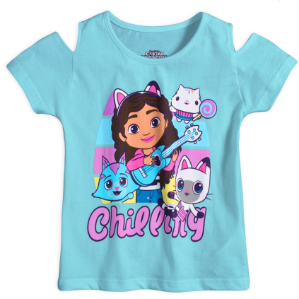 Dievčenské tričko GABBYS DOLLHOUSE CHILLING tyrkysové