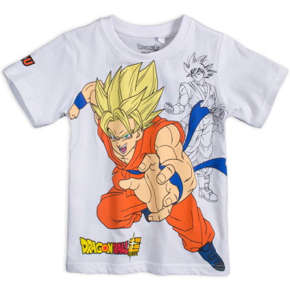 Chlapčenské tričko DRAGONBALL biele