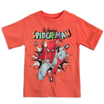Chlapčenské tričko MARVEL SPIDERMAN AMAZING coral
