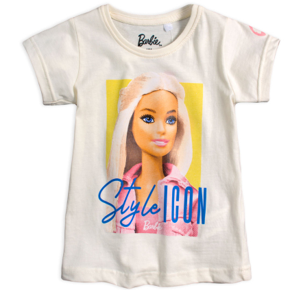 Dievčenské tričko BARBIE krémové