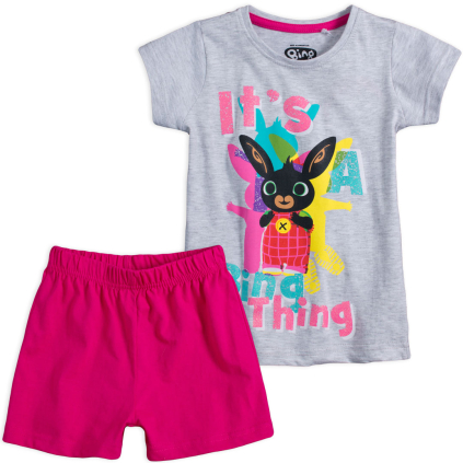 Dievčenské pyžamo BING THING šedé