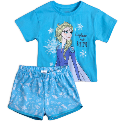 Dievčenské pyžamo DISNEY FROZEN BELIEVE modré