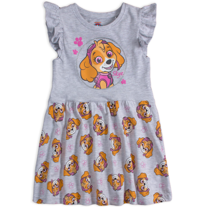 Dievčenské šaty PAW PATROL HAPPY šedé