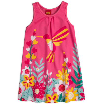 Dievčenské šaty KYLY KOLIBRÍK ružové