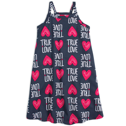 Dievčenské šaty KYLY TRUE LOVE modré