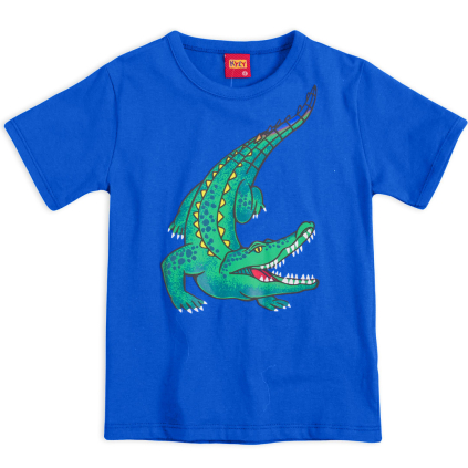 Chlapčenské tričko KYLY KROKODÍL modré