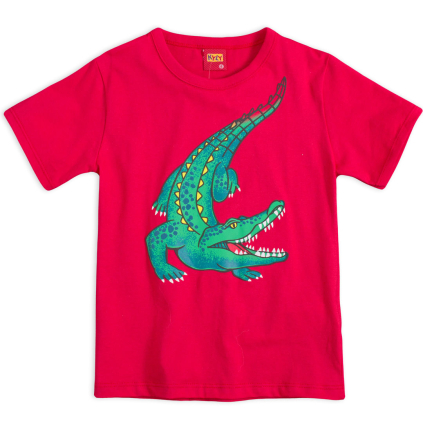 Chlapčenské tričko KYLY KROKODÍL červené