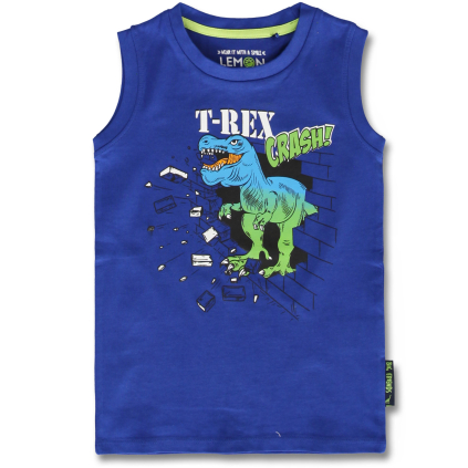 Chlapčenské tričko LEMON BERET T-REX modré