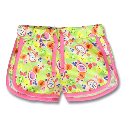 Dievčenské šortky z BIO bavlny LEMON BERET FRUITS ružové