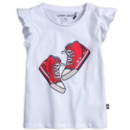 Dievčenské tričko LEMON BERET TENISKY biele