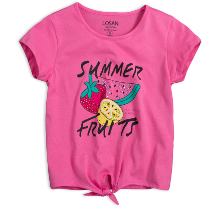 Dievčenské tričko LOSAN SUMMER FRUITS ružové