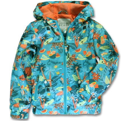 Dievčenská bunda LEMON BERET TROPIC tyrkys
