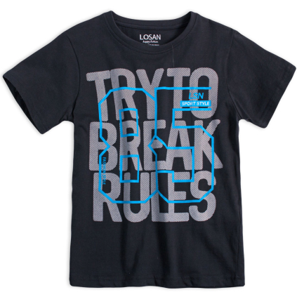 Chlapčenské tričko LOSAN SPORT STYLE čierne
