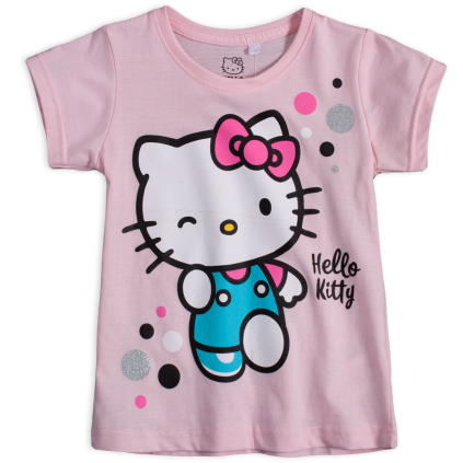 Dievčenské tričko HELLO KITTY ružové