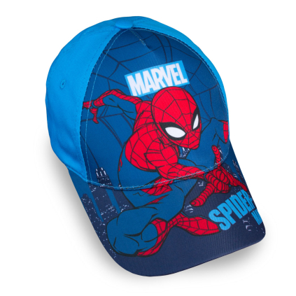 Chlapčenská šiltovka MARVEL SPIDERMAN CITY modrá