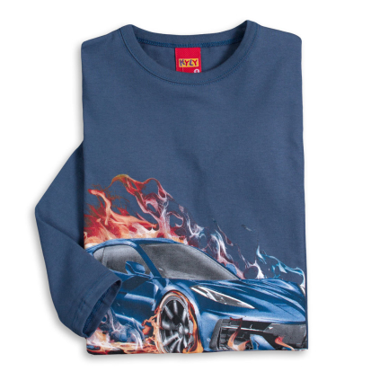 Chlapčenské tričko KYLY AUTO modré