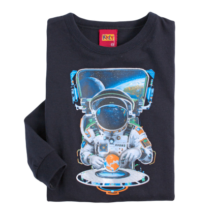 Chlapčenské tričko KYLY KOZMONAUT modré