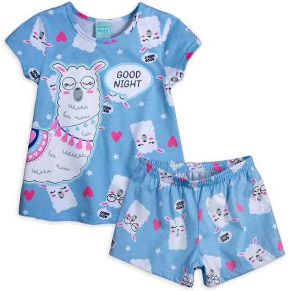 KY DIVCI PYZAMO SVITICI VE TME LAMA MODRE