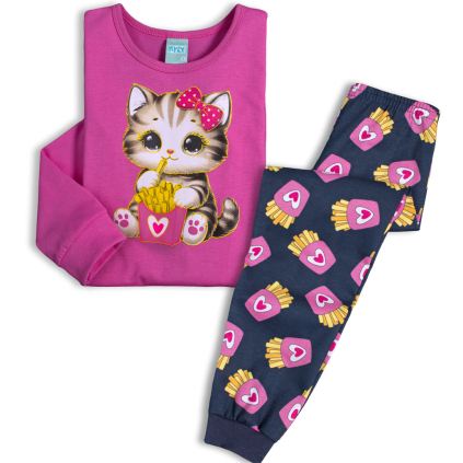 KY DIVCI PYZAMO SVITICI VE TME KOCICKA HRANOLKY RUZOVA