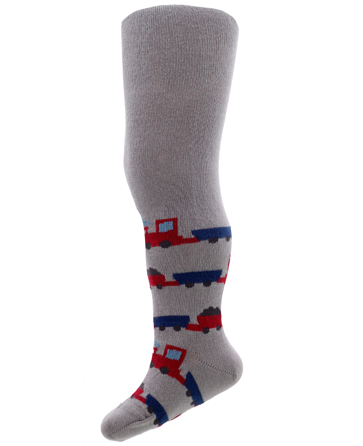 Chlapčenské pančuchy so vzorom WOLA VLÁČIK šedé