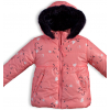Dievčenská zimná bunda LEMON BERET SRDIEČKA ružová