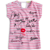 Dievčenské tričko LEMON BERET VIP ružový prúžok