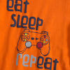 Chlapčenské tričko VENERE EAT and SLEEP oranžové