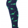 Chlapčenské pančuchy WOLA DINOSAURY tmavo modré