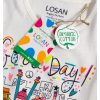 Dievčenské tričko LOSAN GOOD DAY smotanové