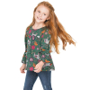 Dievčenská tunika NANAI SLONY zelená