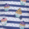 Dievčenské tričko GLO STORY CUPCAKES modré prúžky