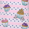 Dievčenské tričko GLO STORY CUPCAKES ružové prúžky