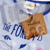 Dievčenské pyžamo z bio bavlny DISNEY FROZEN FOREST modré