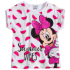 Dievčenské tričko DISNEY MINNIE MELONS bielo-ružové