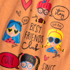 Dievčenské tričko  LEMON BERET COOL FRIENDS oranžové
