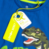 Chlapčenské tričko z bio bavlny LEMON BERET T-REX ROARR modré