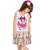Dievčenské šaty DISNEY MINNIE SUNNY DAY biele