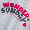 Dievčenské tričko s dlhými rukávmi LOSAN WONDER SUNDAY šedé