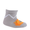 Dojčenské vzorované ponožky WOLA LEV šedé