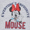 Dievčenské tričko DISNEY MINNIE FAVOURITE šedé