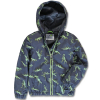 Chlapčenská jarná bunda LEMON BERET DINOSAURI modrá