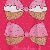 Dievčenské tričko KYLY ICE CREAM ružové