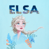 Dievčenský crop top z bio bavlny DISNEY FROZEN ELSA modrý