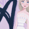 Dievčenská mikina z BIO bavlny DISNEY FROZEN ARENDELLE lila