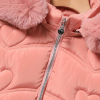 Dievčenský zimný kabát GLO STORY SRDIEČKO ružový