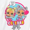 Dievčenské tričko L.O.L.SURPRISE CELEBR8 biele