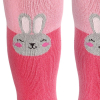 Vzorované pančuchy pre dievčatá WOLA ZAJAČIK ružové pink