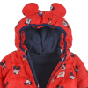 Dojčenská zimná bunda MICKEY MOUSE červená
